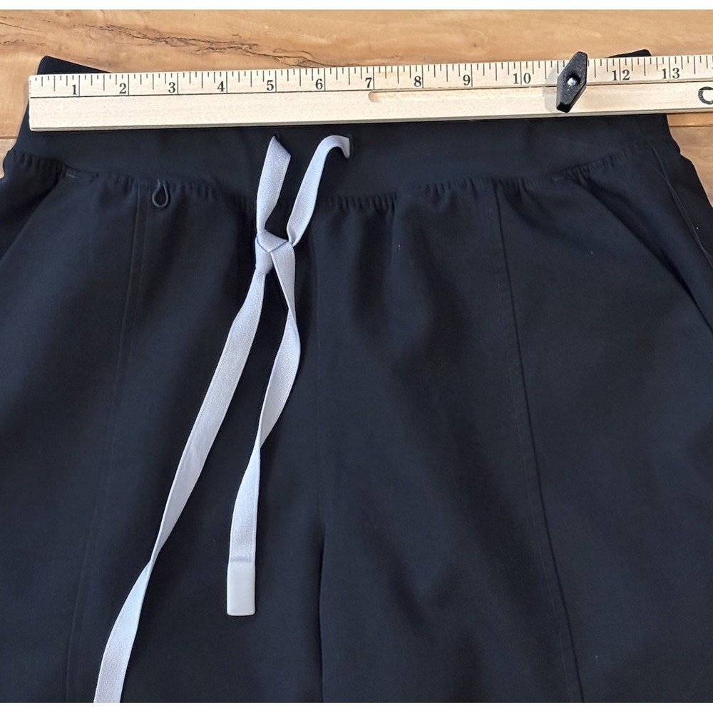 FIGS Womens S Black Madryn High Waisted Flare Scrub Pants Healthcare Stretch - Picture 6 of 8